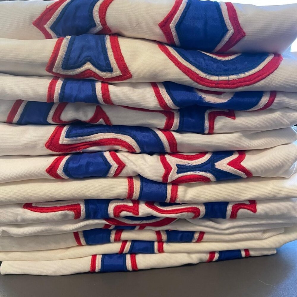 Team Set of 13 Baseball Jerseys  Polyester with Tackle Twill Lettering